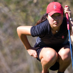 Stanford, California - February 14, 2015: Stanford Women's Golf during the 2015 Peg Barnard Invitational at Stanford Golf Course.